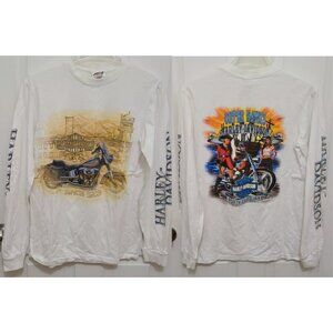 Harley Davidson Mens L/S T Shirt Outer Banks North Carolina Sexy Pirate Girls S
